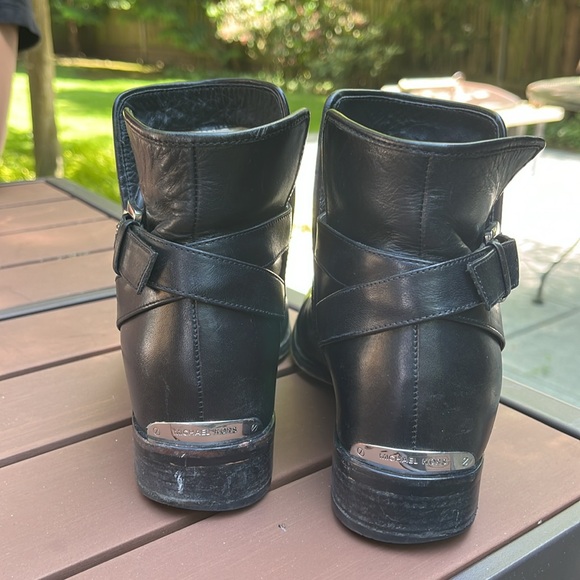 Michael Kors Black Buckle Ankle Boots - Womens 7M - Picture 3 of 5